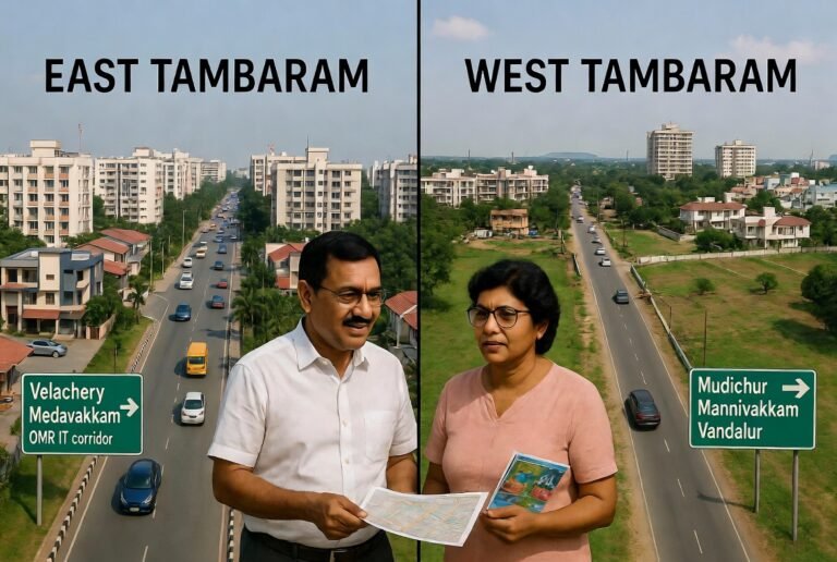 East Tambaram Vs West Tambaram, Which Area Is Better For Buying Residential Plots?
