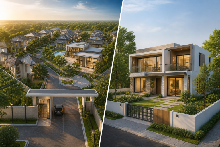 Is It Better to Buy Gated Community Villas or an Independent House?